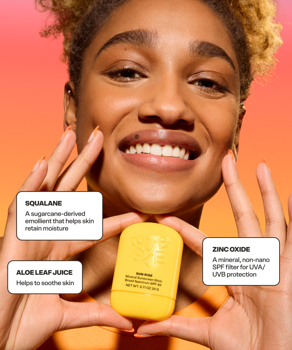 Sun Rise Mineral Sunscreen Stick SPF 40 by Bubble Skincare