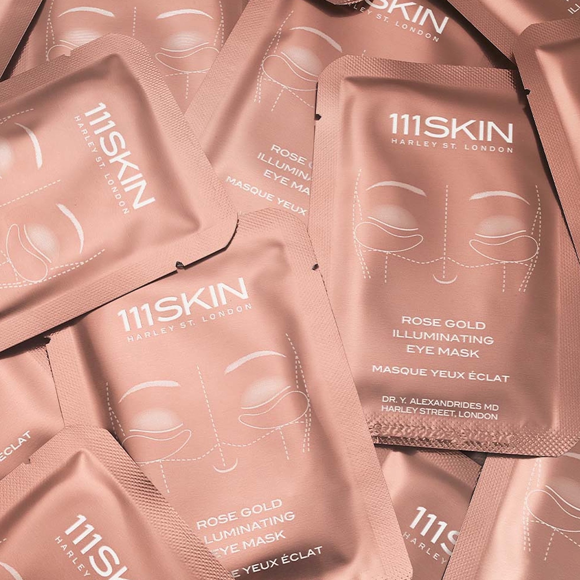 Rose Gold Illuminating Eye Mask Box 8 Pack