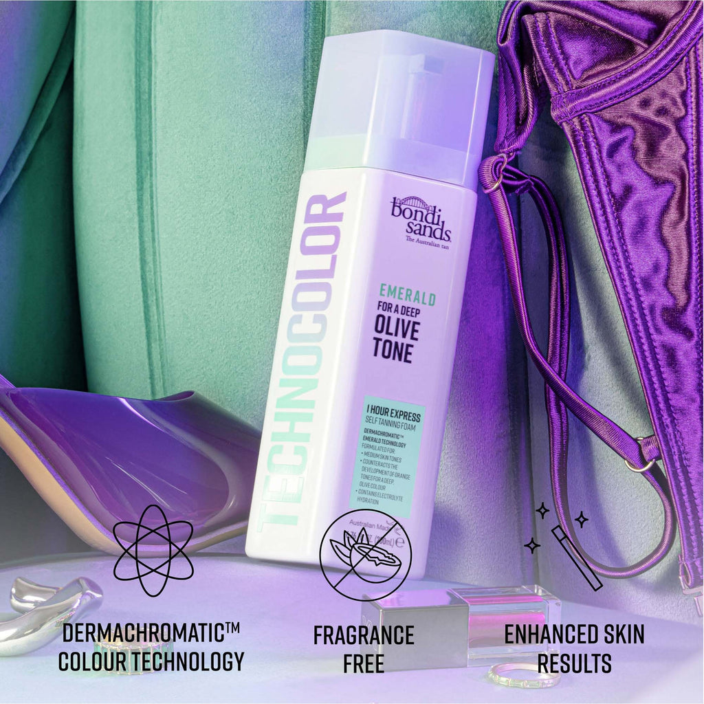 Technocolor 1 Hour Express Self Tanning Foam Emerald 200ml