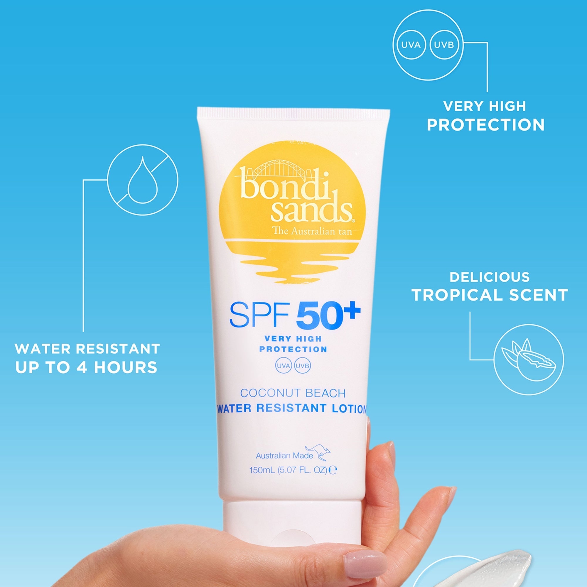 Coconut Beach Body Lotion SPF 50+ 150ml