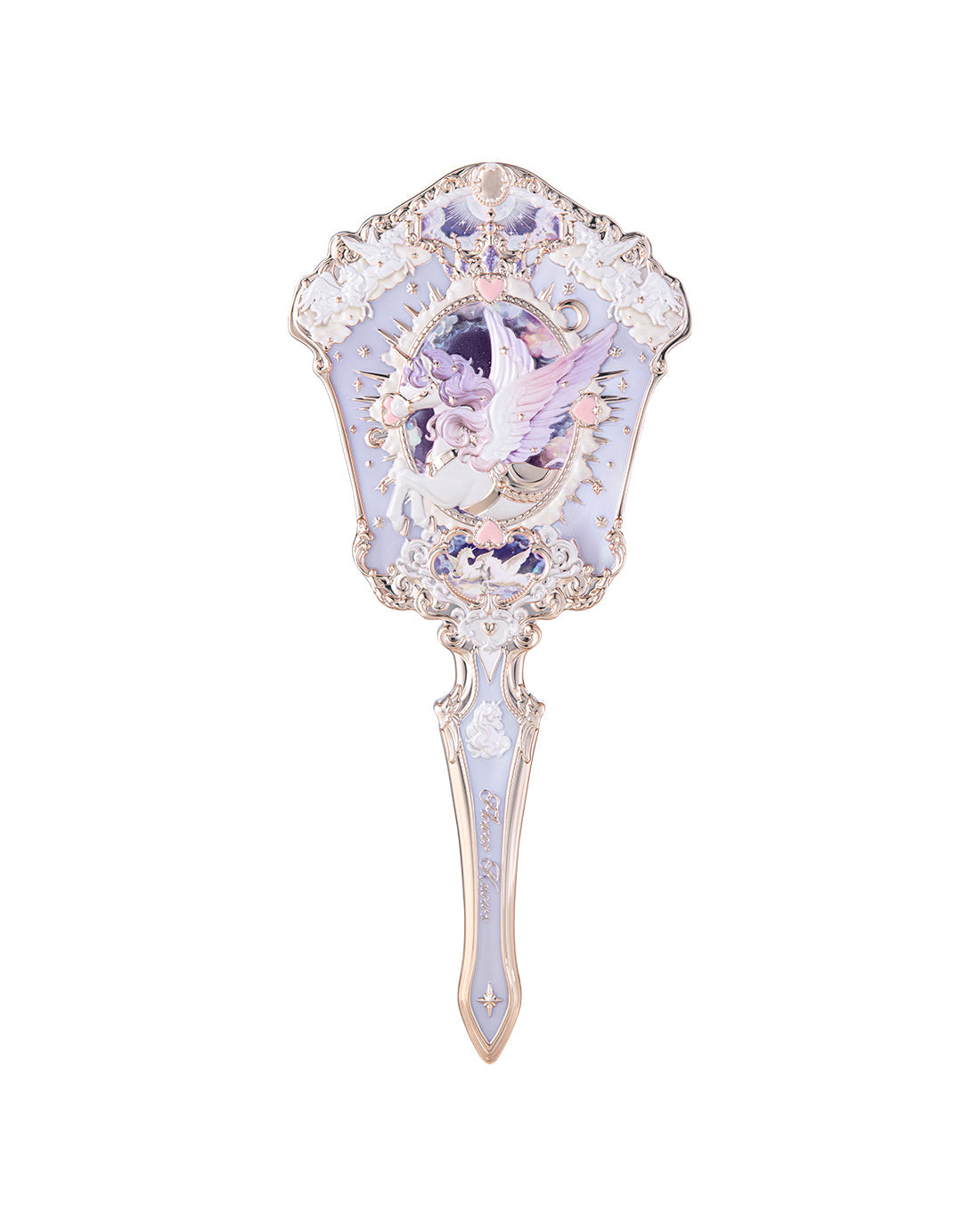 Flower Knows Knight Unicorn Hand Mirror Starlight Pink