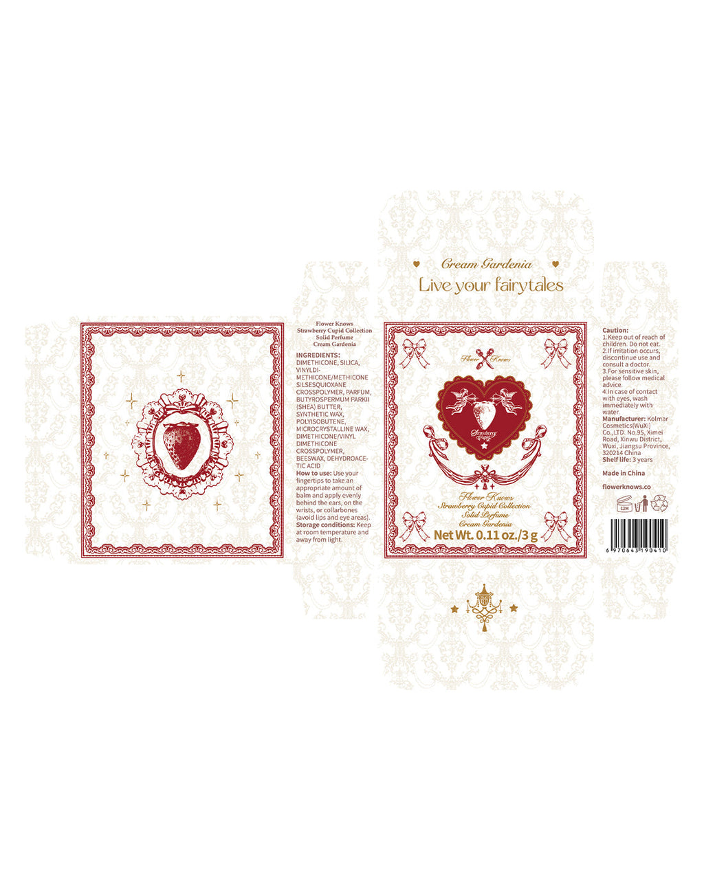 Strawberry Cupid Solid Perfume