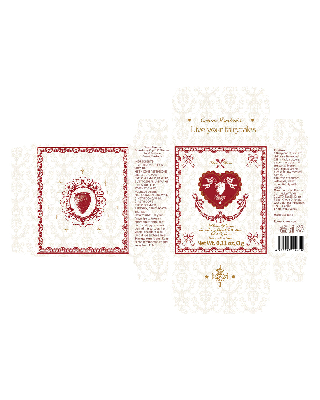 Strawberry Cupid Solid Perfume