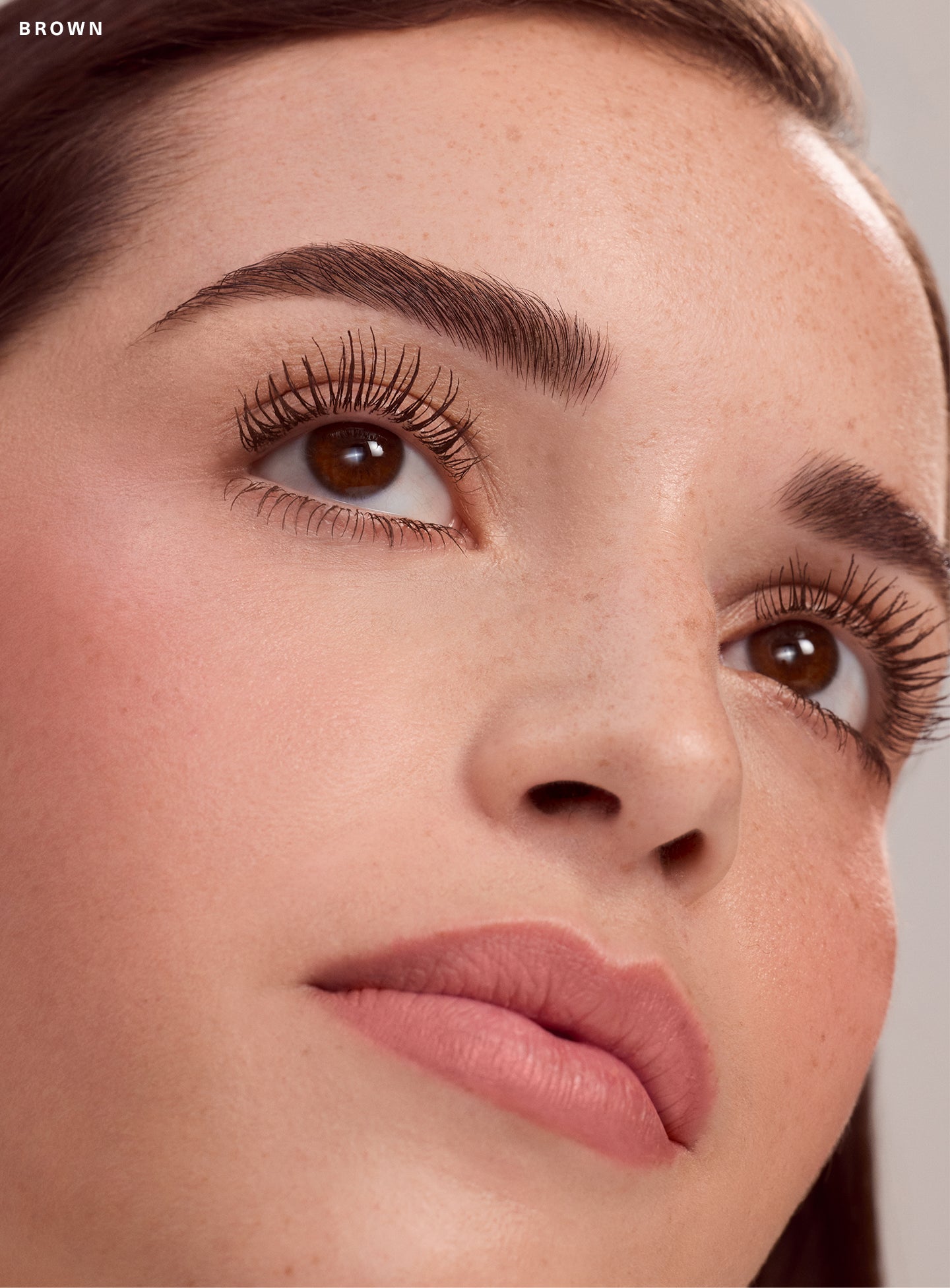 Perfect Strokes Universal Volumizing Mascara Brown by Rare Beauty