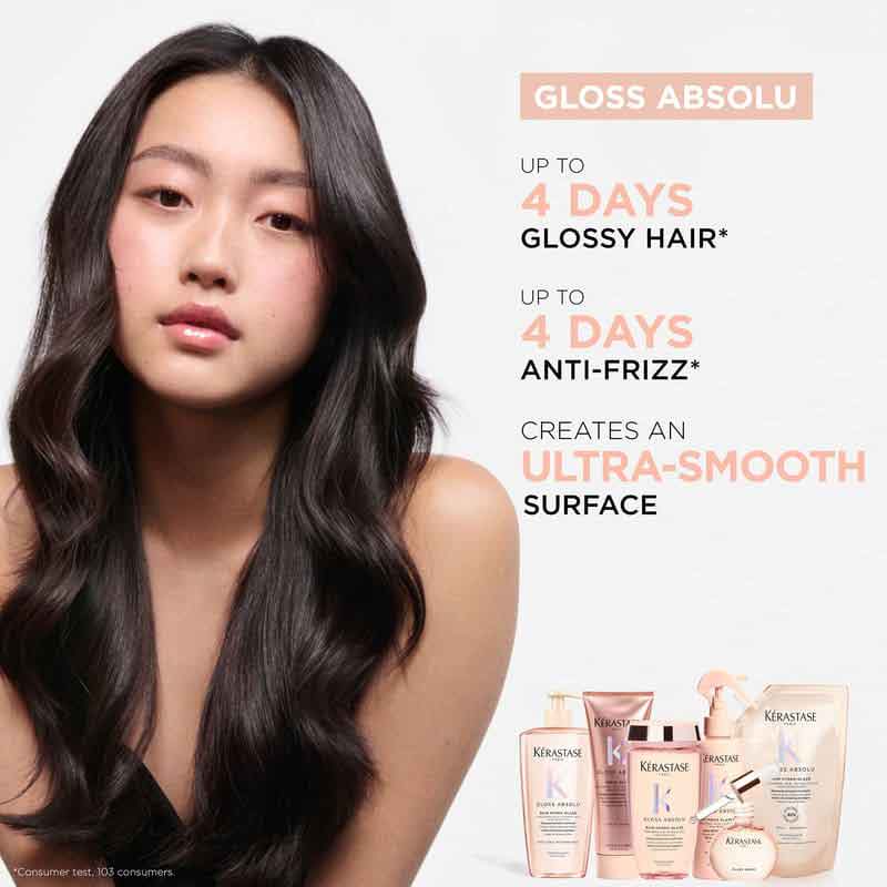 Gloss Absolu Home & Away Bundle + Free Glaze Drops Hair Oil by Kérastase