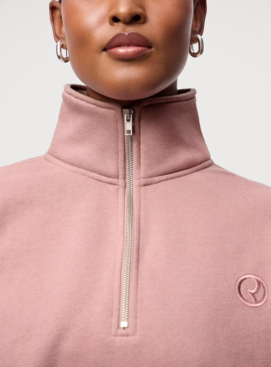 Everyday Quarter Zip Sweatshirt by Rare Beauty