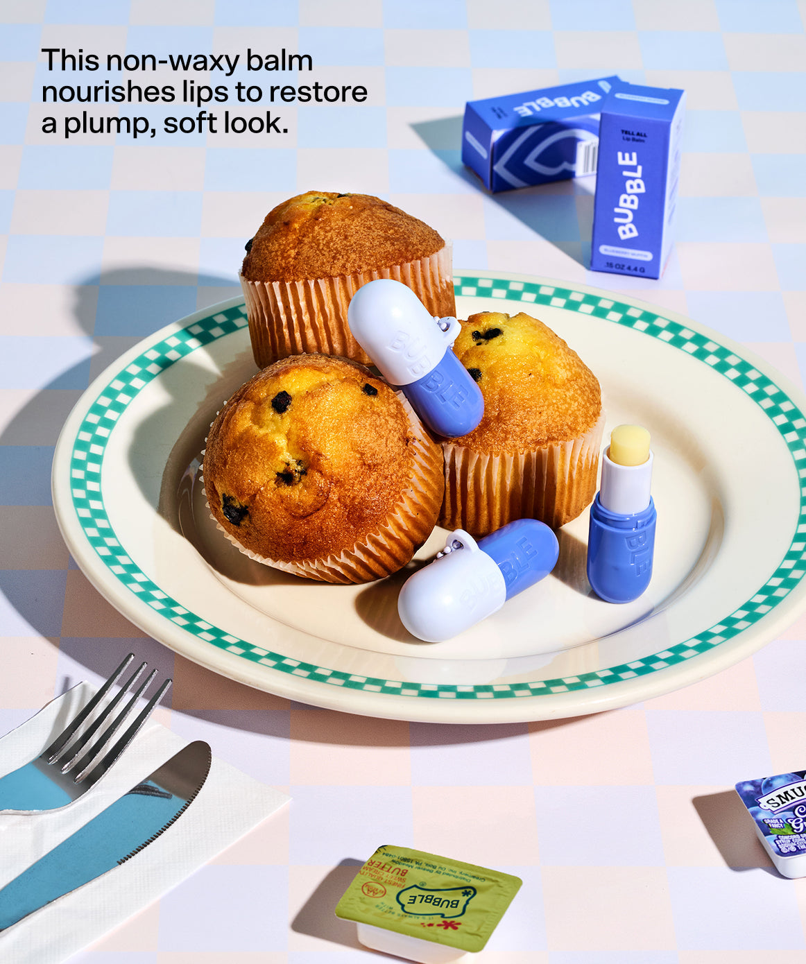 Tell All Blueberry Lip Balm by Bubble Skincare