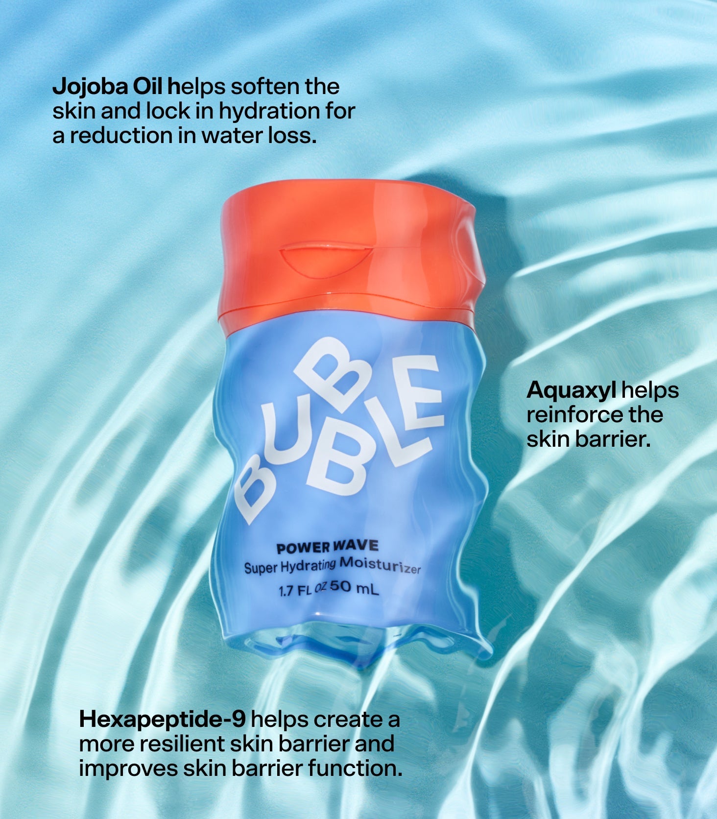 Power Wave Peptide Cream 1.7 Fl Oz by Bubble Skincare