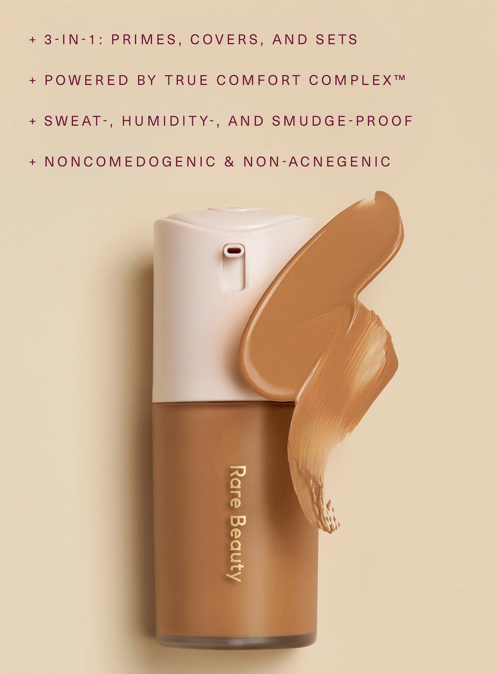True to Myself Natural Matte Longwear Foundation by Rare Beauty