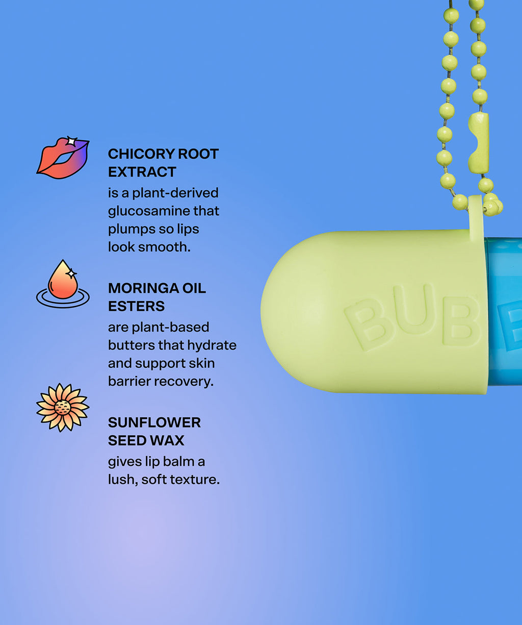 Tell All Mint Message Lip Balm by Bubble Skincare