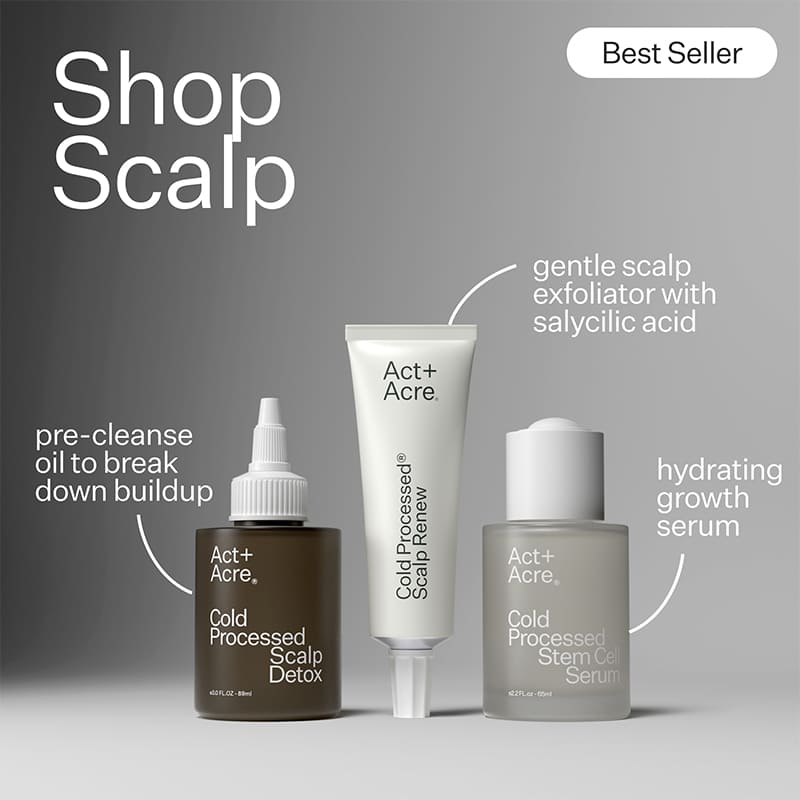Cold Processed Scalp Detox Oil by Act+Acre