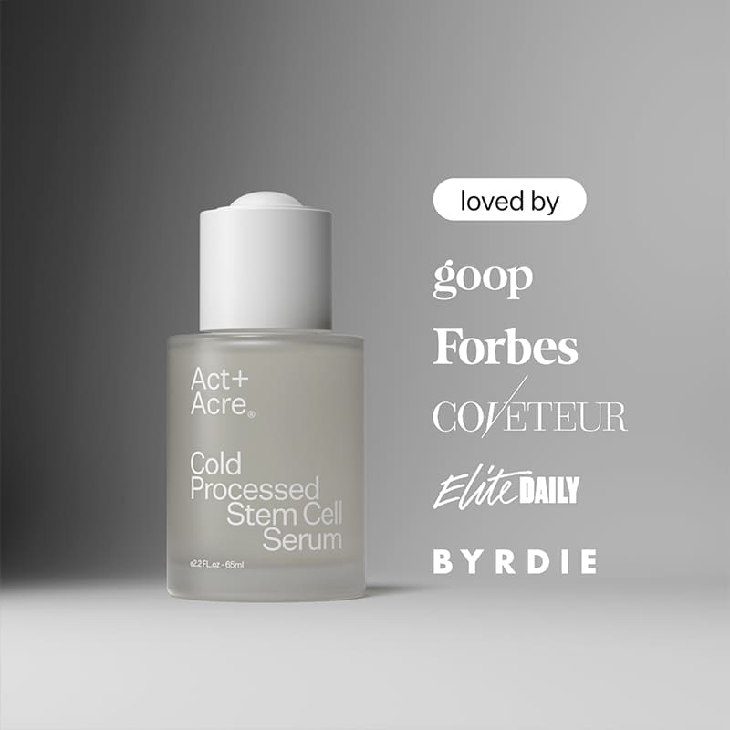 Cold Processed Stem Cell Serum by Act+Acre