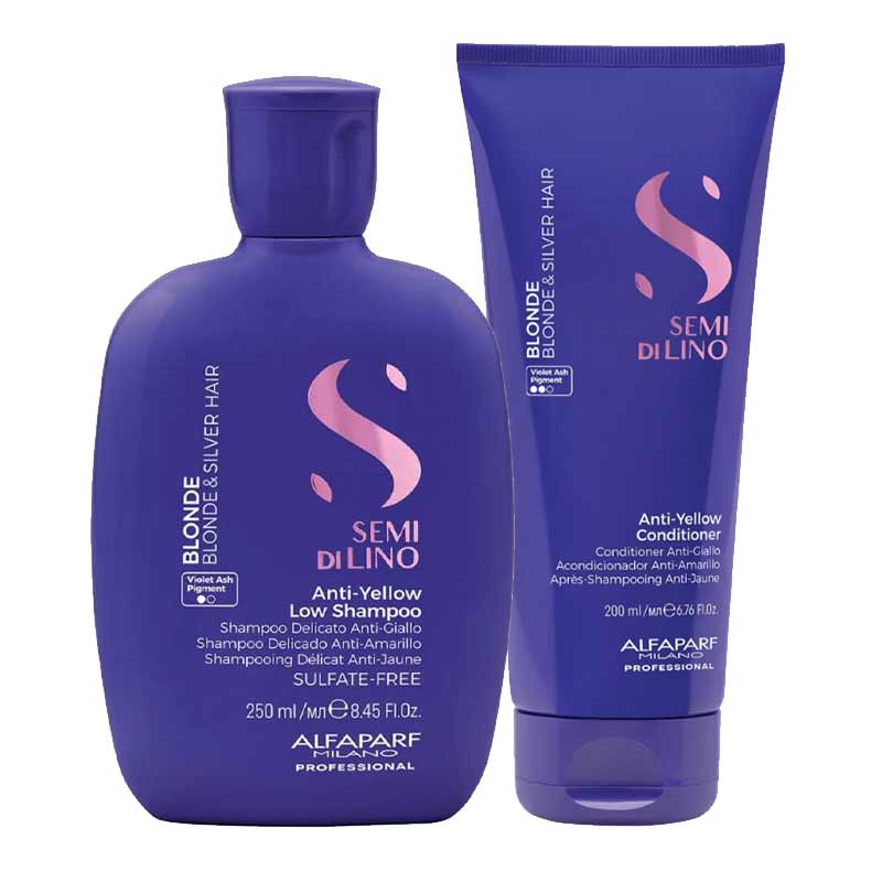 Semi Di Lino Blonde Anti-Yellow Shampoo & Conditioner Duo by Alfaparf