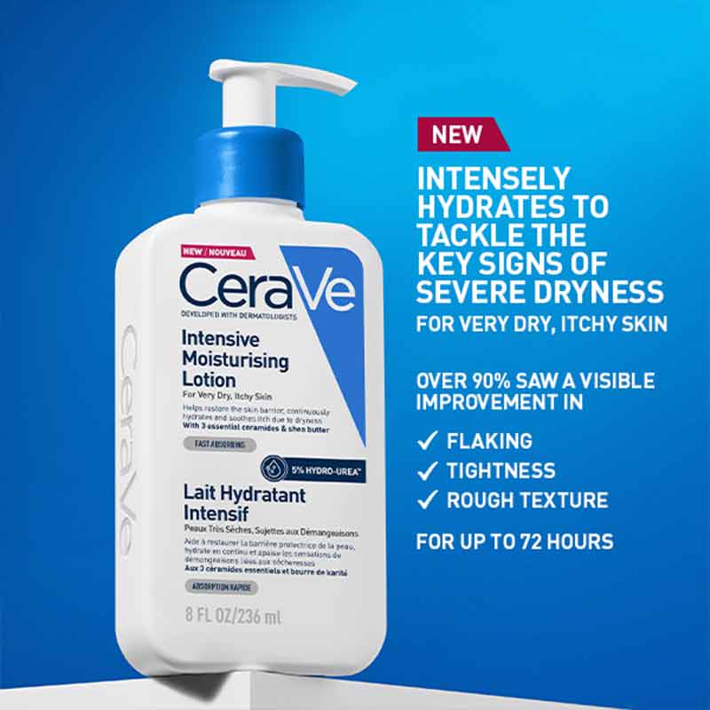 Intensive Moisturising Lotion For Very Dry Itchy Skin by CeraVe