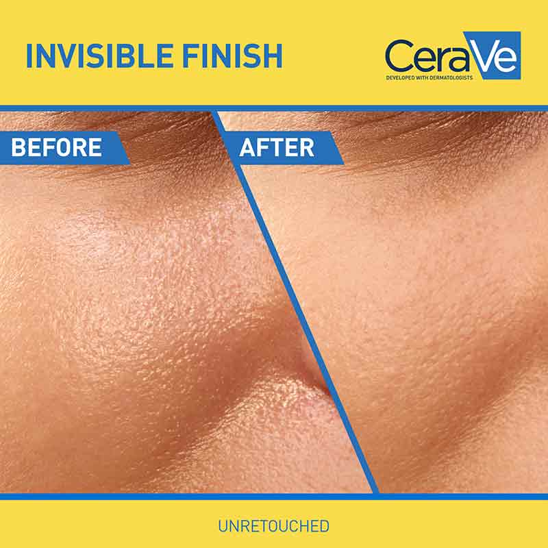 Invisible Dry Touch Mattifying Fluid Face Sunscreen SPF 50 50ml by CeraVe