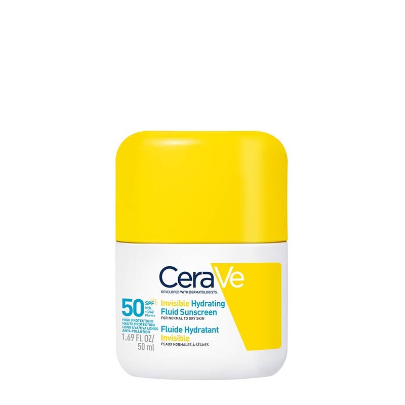Invisible Hydrating Fluid Face Sunscreen SPF 50 by CeraVe