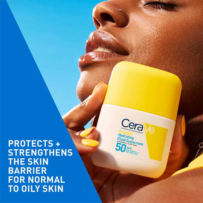 Invisible Hydrating Fluid Face Sunscreen SPF 50 by CeraVe
