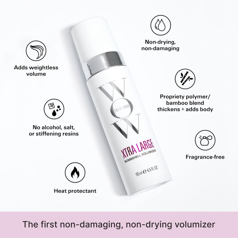 Xtra Large Bombshell Volumising Mousse For Fine Hair by Color Wow