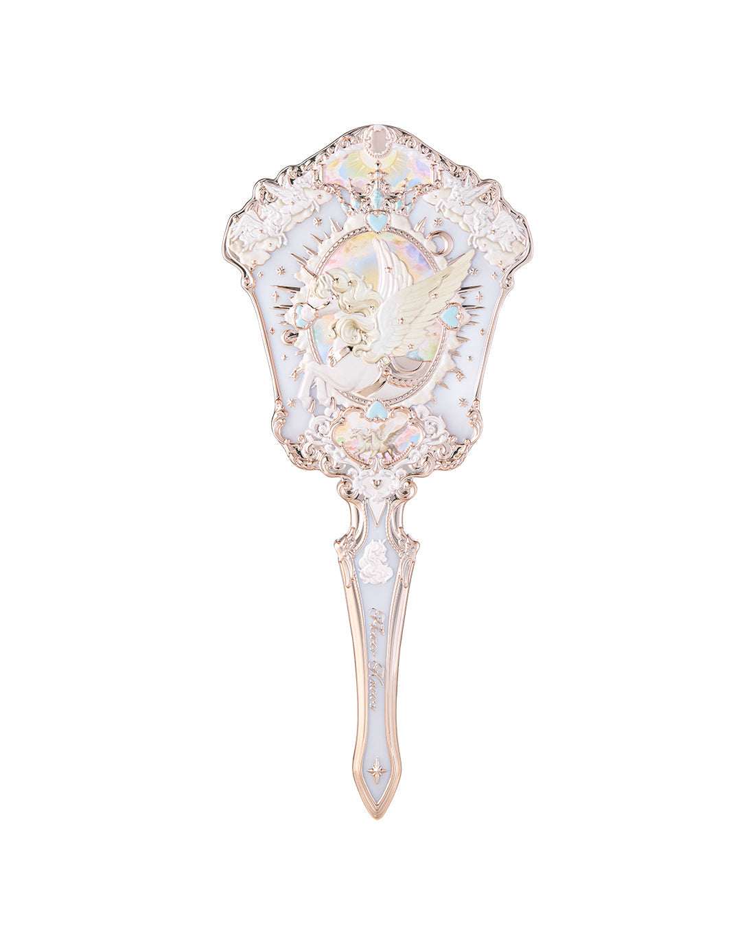 Flower Knows Knight Unicorn Hand Mirror Starlight Pink