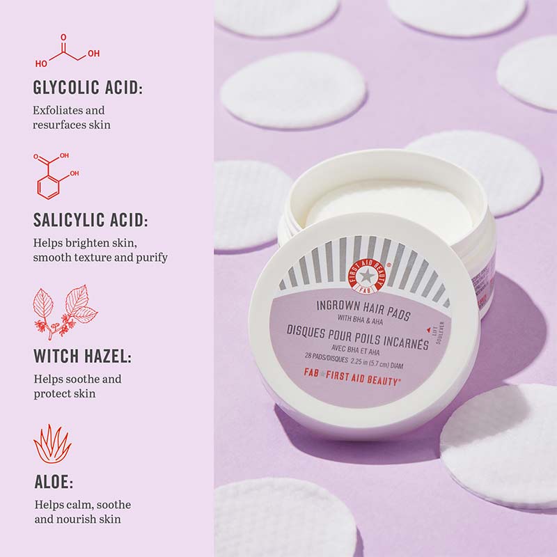 Ingrown Hair Pads 28 Pads