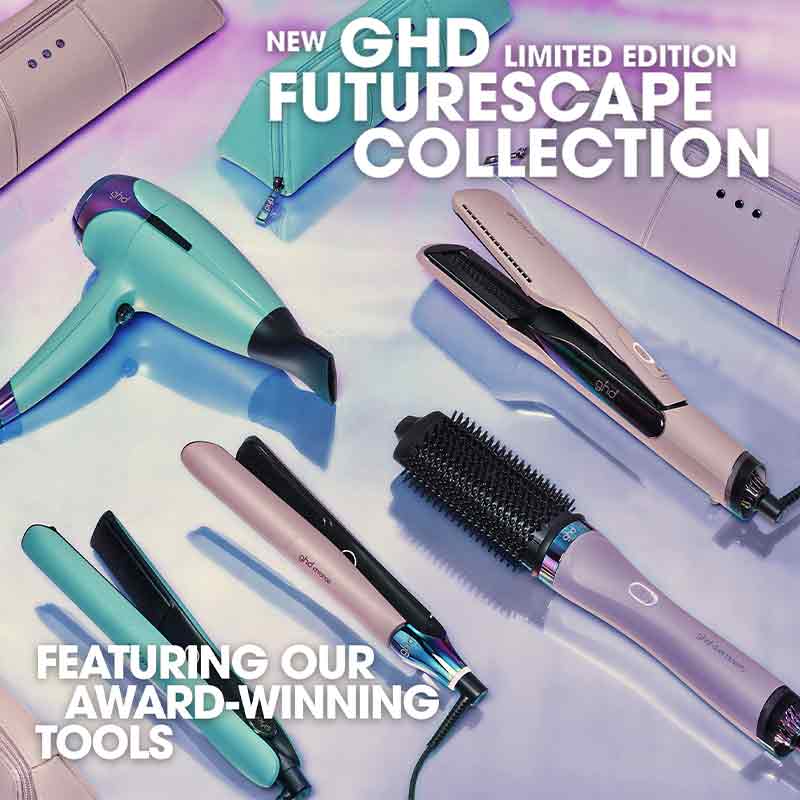 Futurescape Limited Edition Duet Blowdry Hair Dryer Brush In Galactic Lilac by ghd
