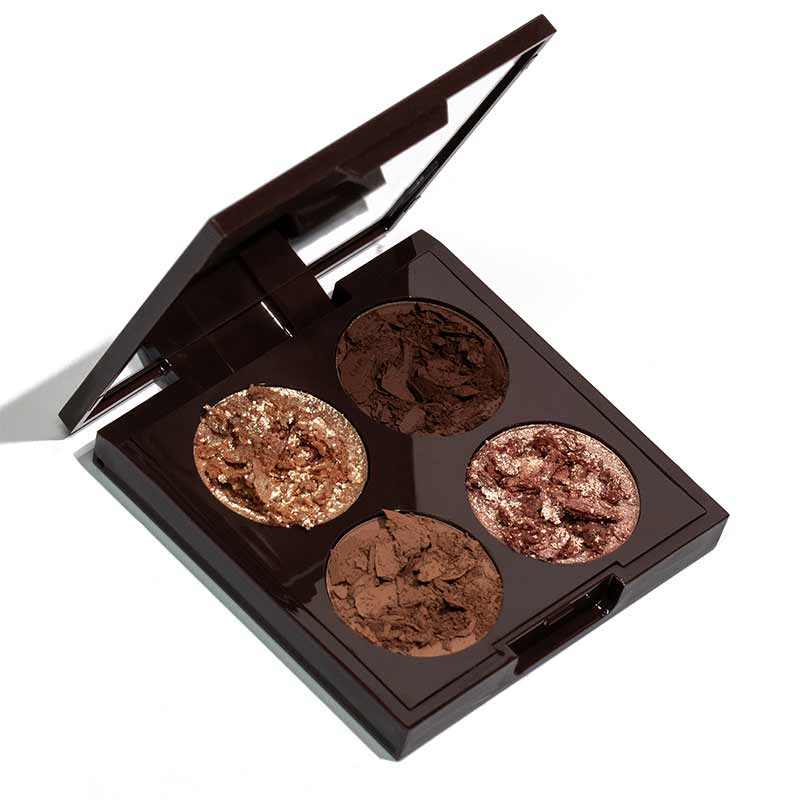 Luxe Eyeshadow Quad Naked Diamonds by Hildun Beauty
