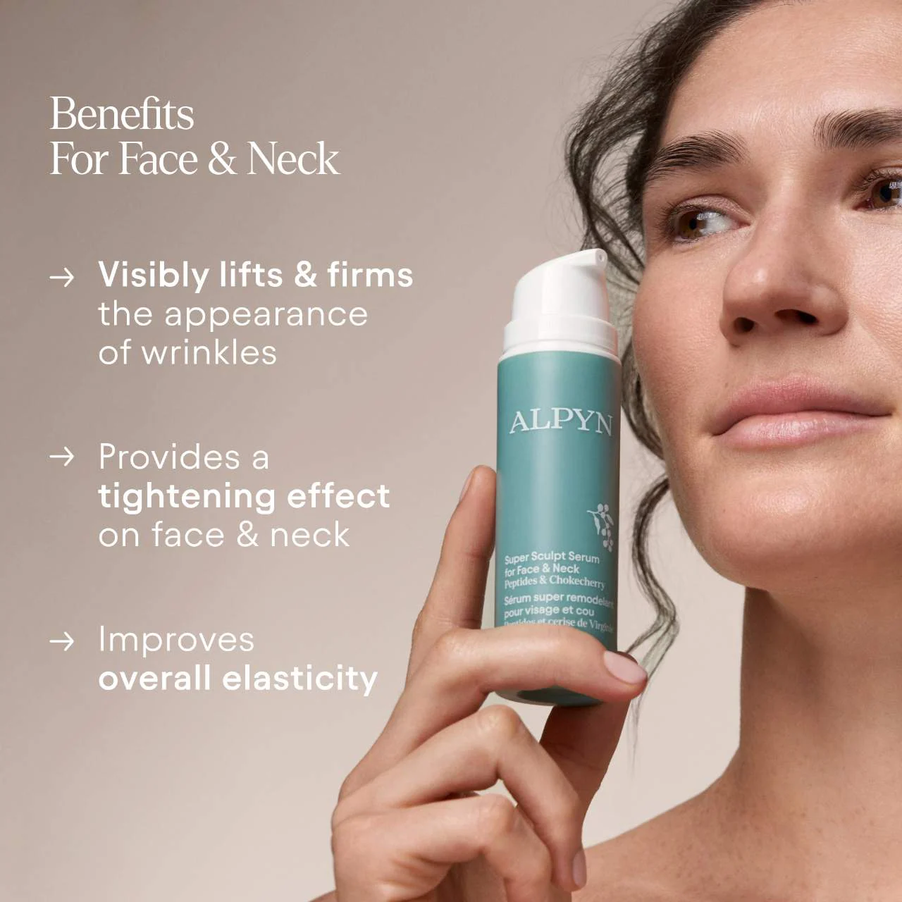 ALPYN Super Sculpt Serum For Face & Neck with Tri-Peptide Firming Complex