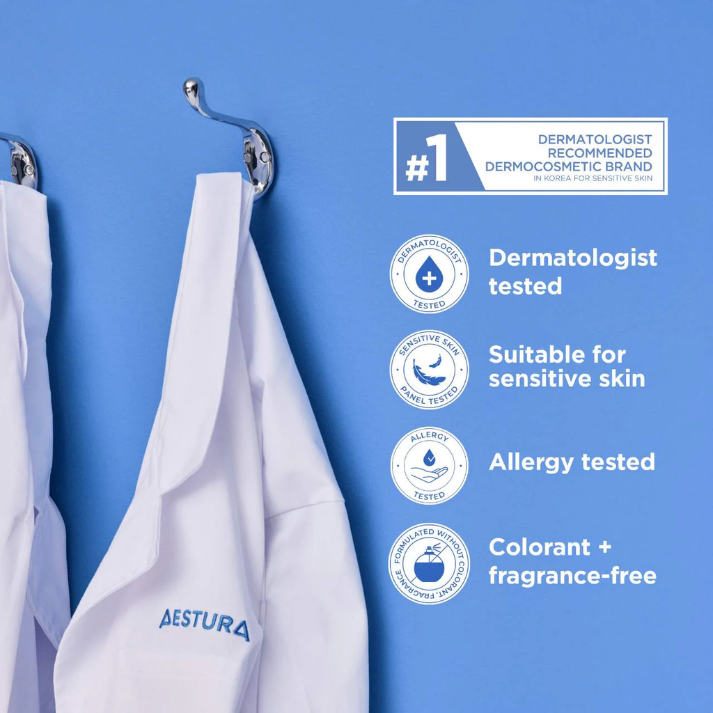AESTURA ATOBARRIER365 Cooling Hydro Soothing Gel-Cream Moisturizer with Ceramides for Skin Moisture Barrier Repair