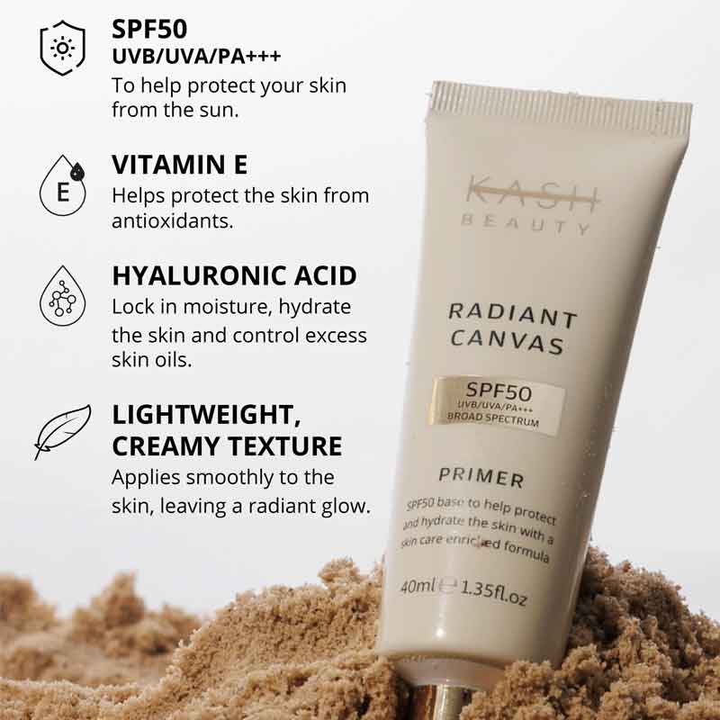 Radiant Canvas Primer SPF 50 by KASH Beauty