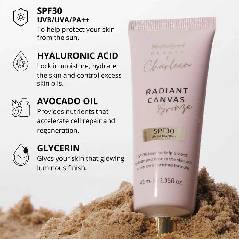 Radiant Canvas Bronze Primer SPF 30 by KASH Beauty