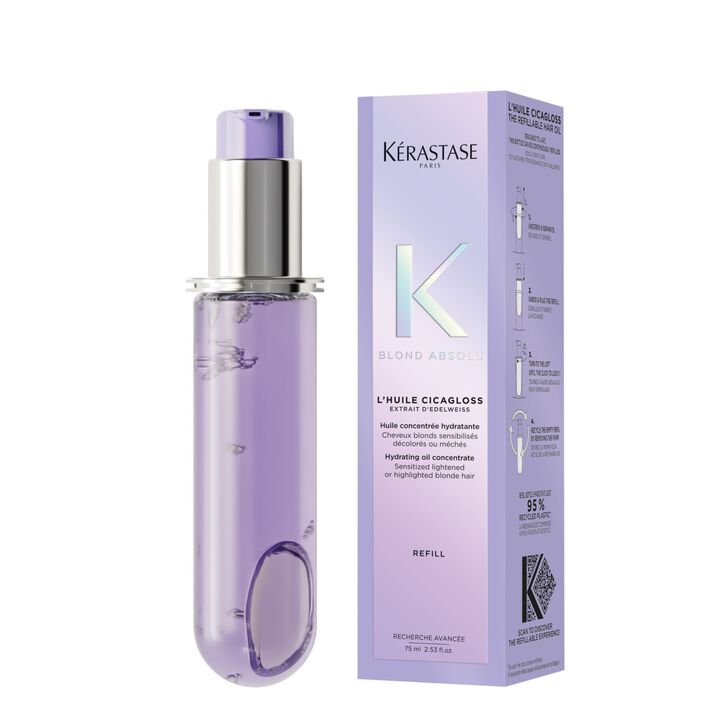Blond Absolu Huile Cicagloss Hair Oil In Refillable Bottle by Kérastase