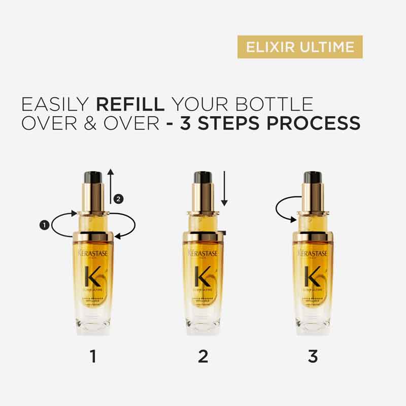 Elixir Ultime Huile Originale Hair Oil With 75ml Refill For Dull Hair by Kérastase