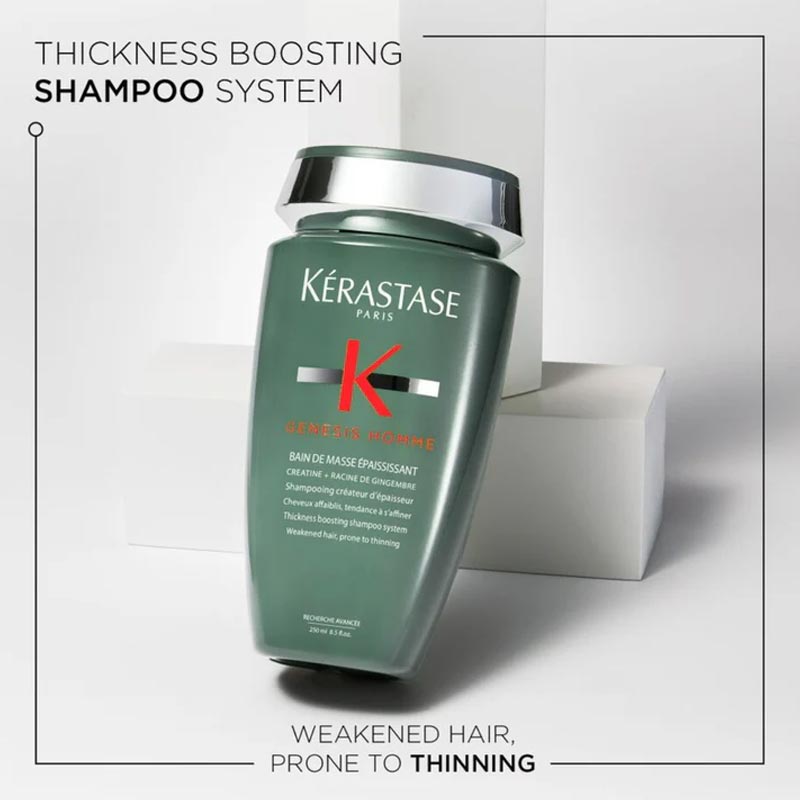 Genesis Homme Thickness Boosting Shampoo for Men by Kérastase