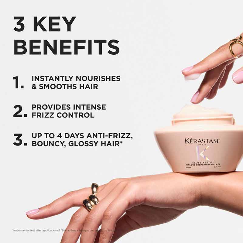 Gloss Absolu Masque Crème Hydra-Glaze For Thick Frizzy Hair by Kérastase