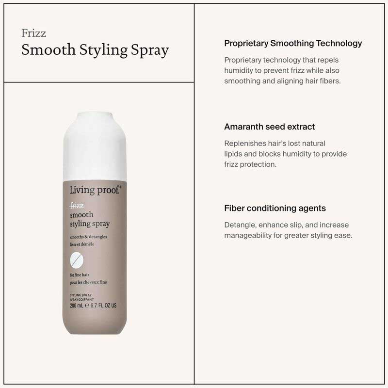 No Frizz Smooth Styling Spray For Fine Hair by Living Proof