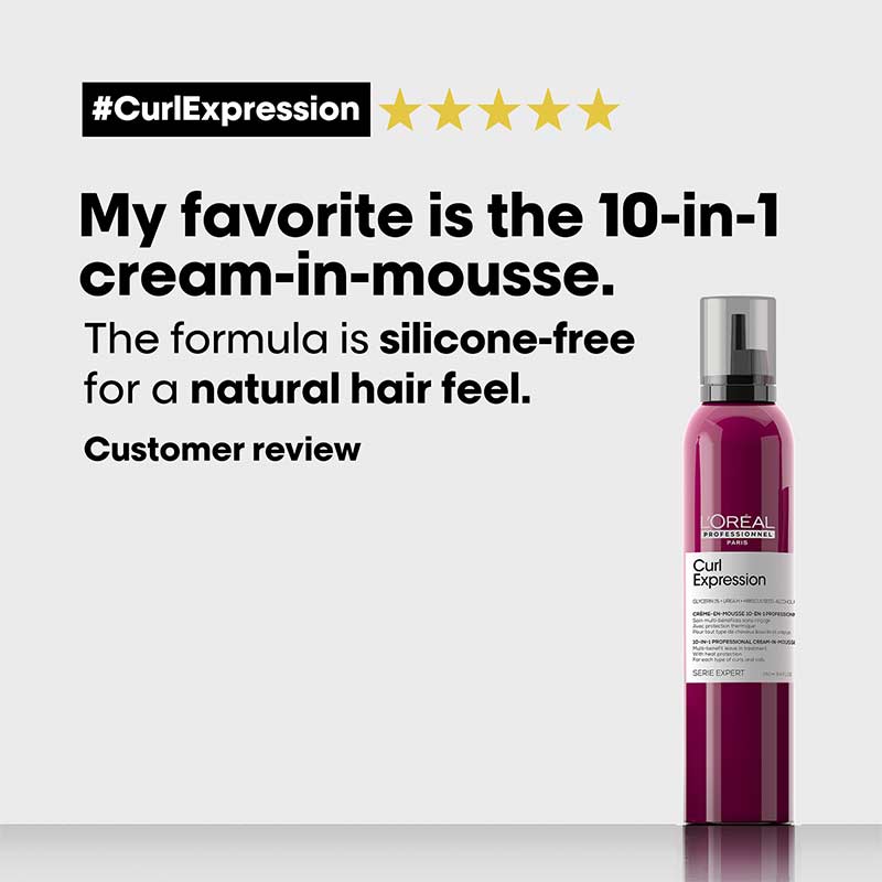 Curl Expression 10 In 1 Professional Cream-In-Mousse For Curls & Coils by L'Oréal Professionnel