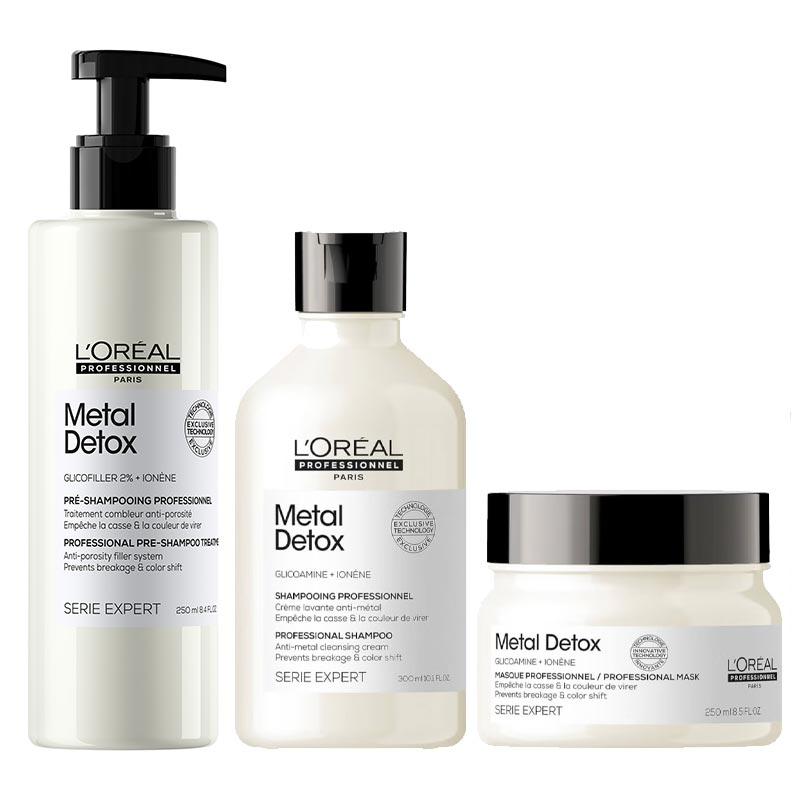 Metal Detox Pre-Shampoo Shampoo & Mask Bundle by L'Oréal Professionnel