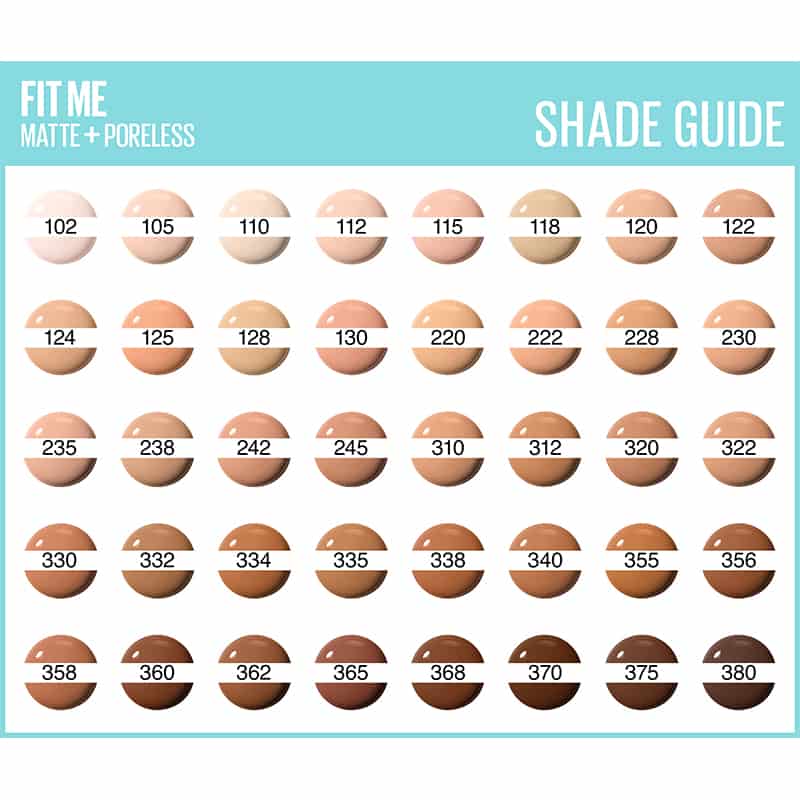 Fit Me Matte & Poreless Full Coverage Foundation by Maybelline