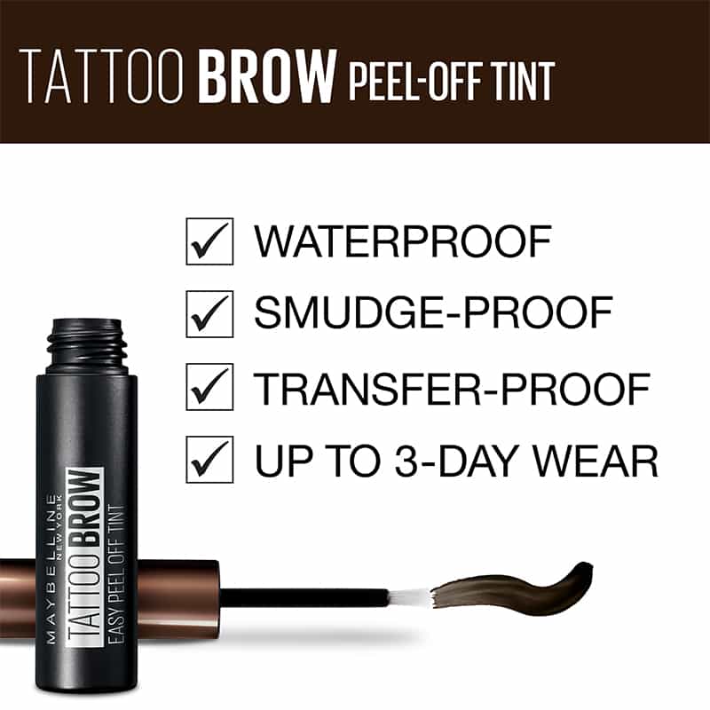 Tattoo Brow Longlasting Peel Off Gel Tint by Maybelline