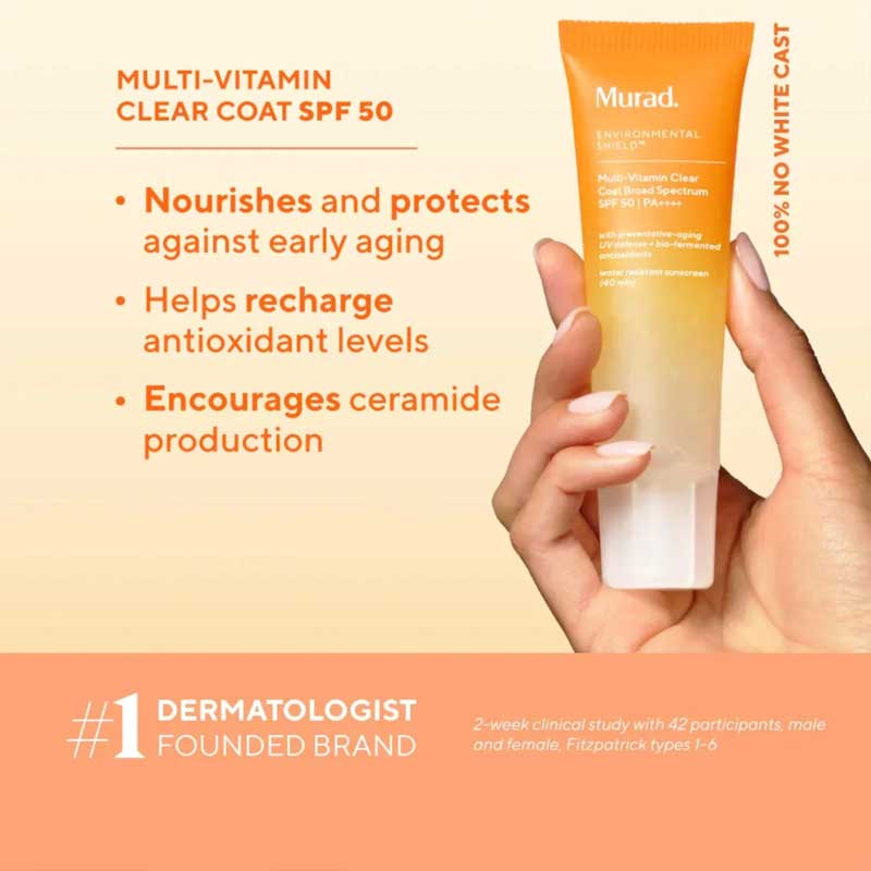 Murad Environmental Shield Multi-Vitamin Clear Coat Broad Spectrum SPF 50 | PA++++