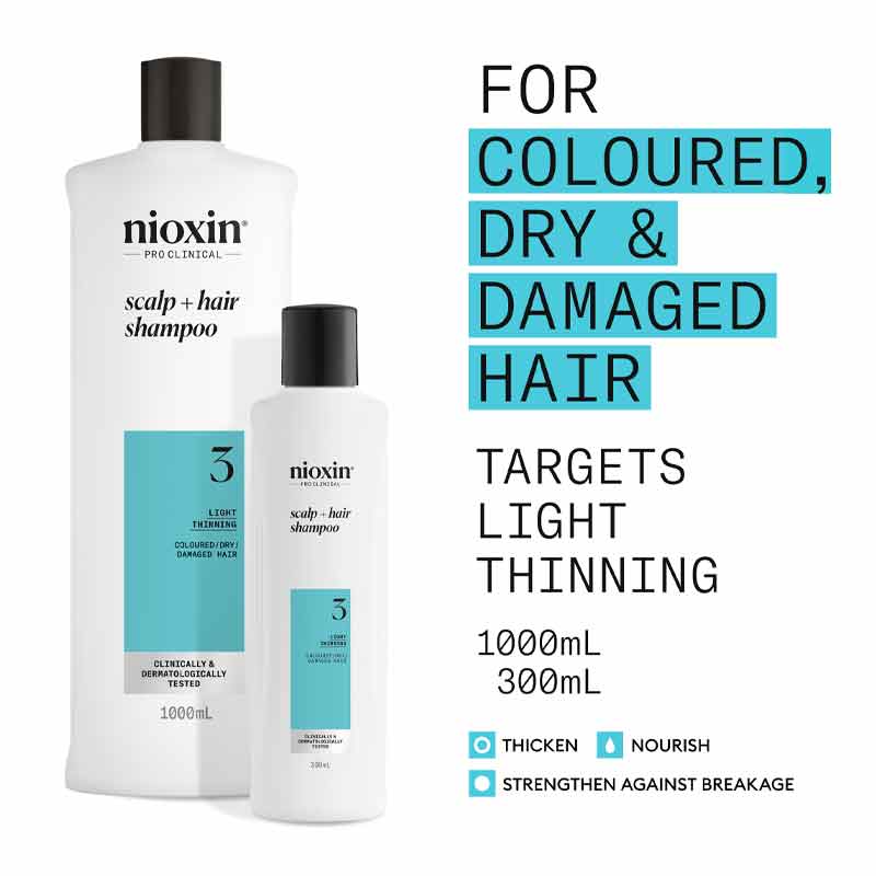 System 3 Cleanser Shampoo For Coloured Hair by Nioxin