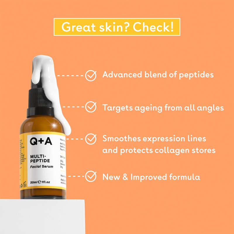 Q+A Multi-Peptide Facial Serum