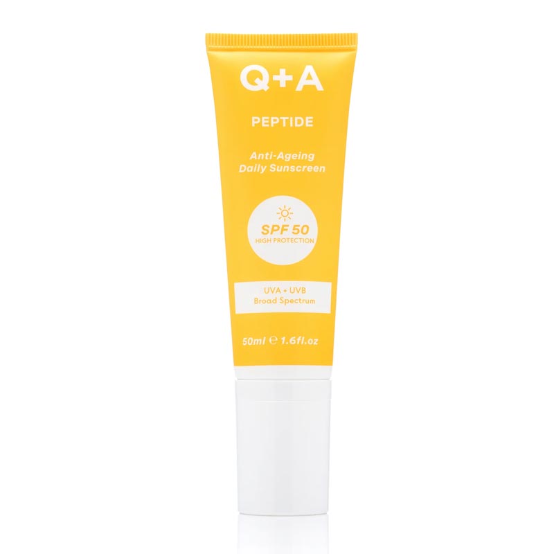 Peptide Anti-Ageing Face Sunscreen SPF 50 by Q+A