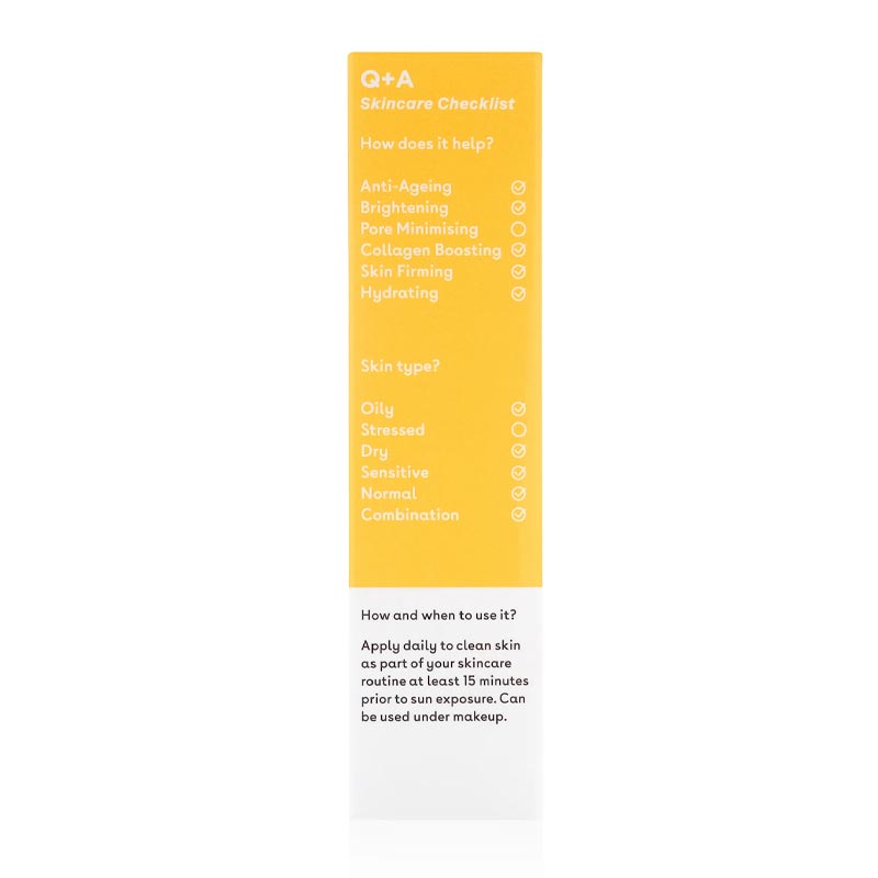 Peptide Anti-Ageing Face Sunscreen SPF 50 by Q+A