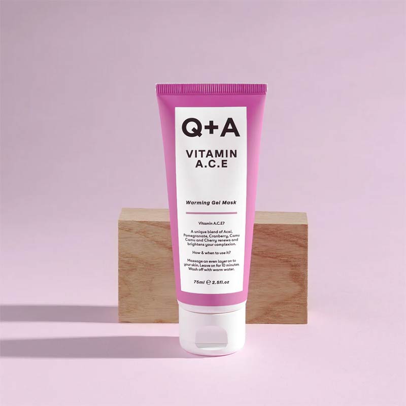 Q+A Vitamin A.C.E Warming Gel Mask 50ml