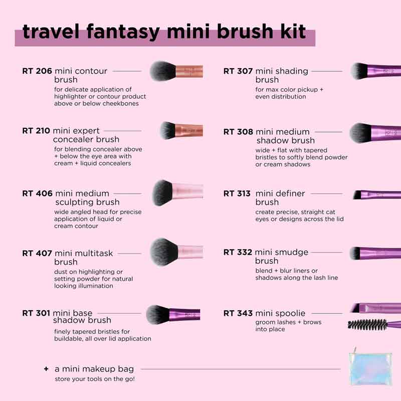 Travel Fantasy Mini Brush Kit