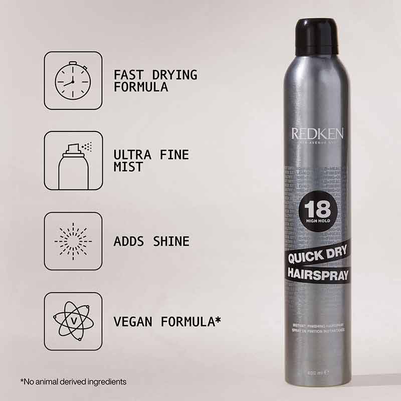 18 Quick Dry Hairspray For Strong Hold by Redken