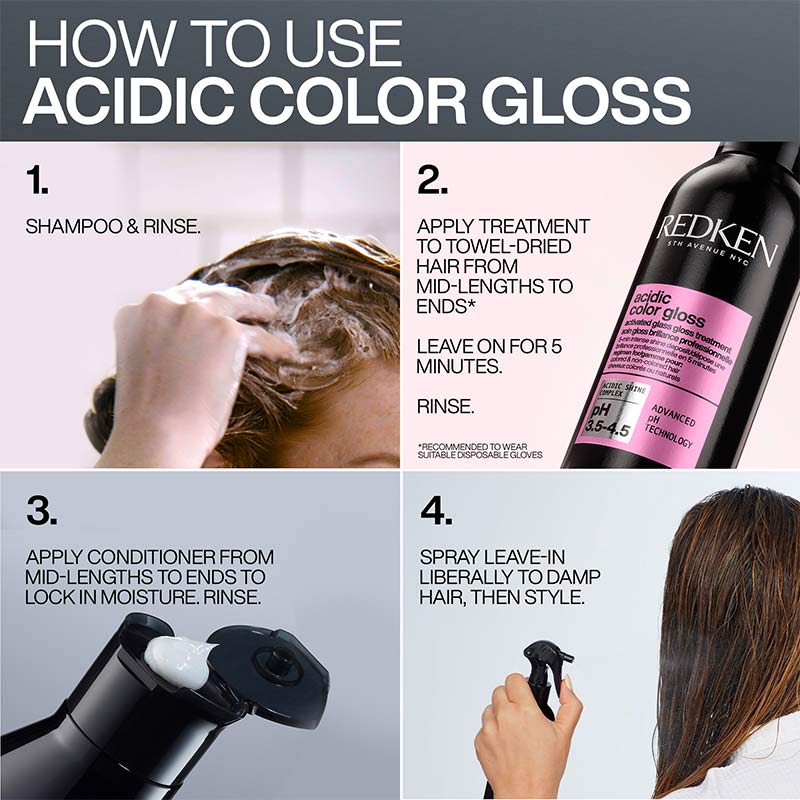 Acidic Color Gloss Heat Protection Treatment by Redken