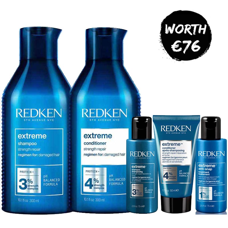 Extreme Home & Away Bundle + Free Extreme Anti Snap Treatment by Redken