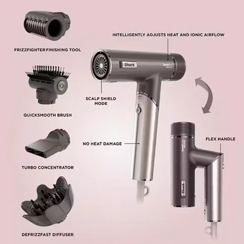 SpeedStyle Pro FLEX 4 in 1 High Velocity Hair Dryer System by Shark